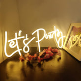 Let's Party Neon Sign